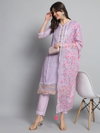 Kalaai  Linen Cotton Embroidery Kurti With Bottom Dupatta Wholesalers In Delhi
